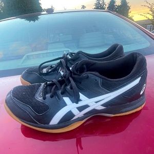 Womens Black ASICS Gel Rocket 9 Sneakers Size 8